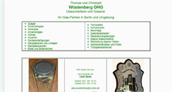 Desktop Screenshot of glas-wuestenberg.de